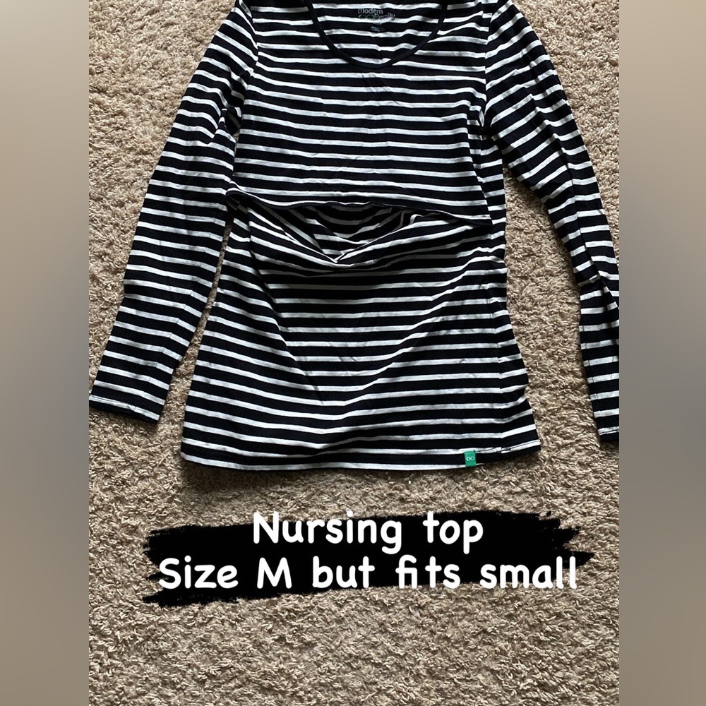 Long sleeve maternity /nursing shirt